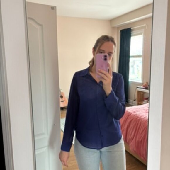 Guess blue blouse - Picture 3 of 5